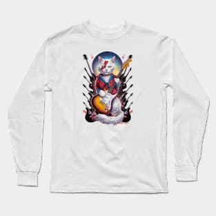 Ziggy Stardust Cat Long Sleeve T-Shirt